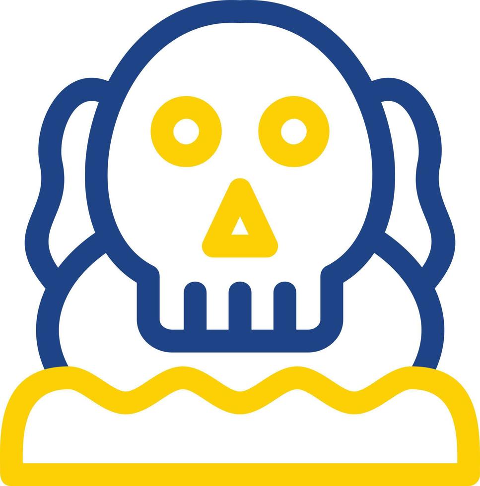 Skull Island Vector Icon Design