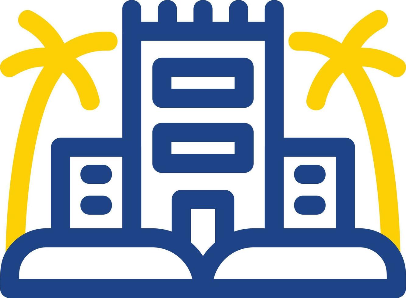 Desert Palace Vector Icon Design