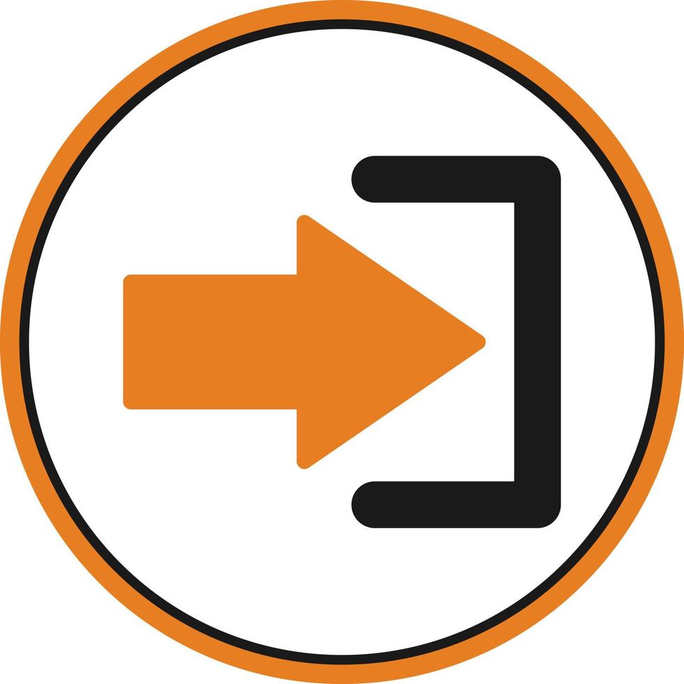Log In Vector Icon Design