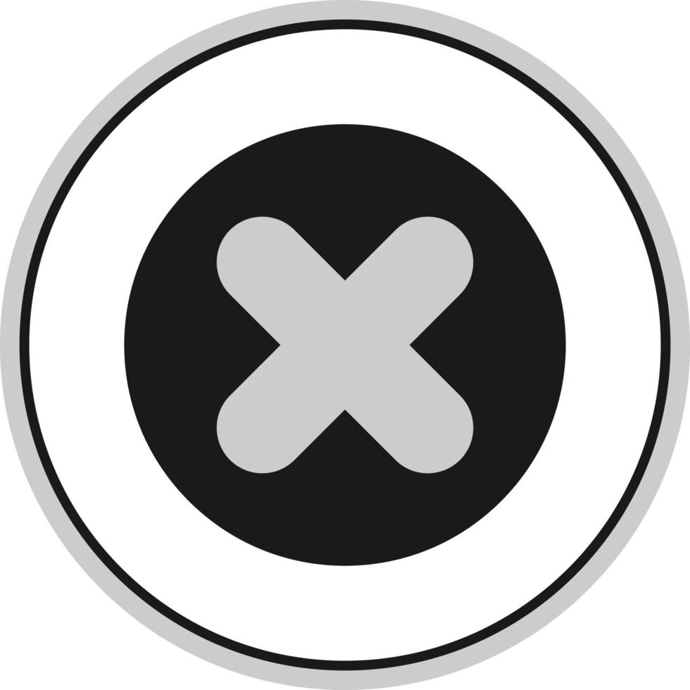 Cross Vector Icon Design