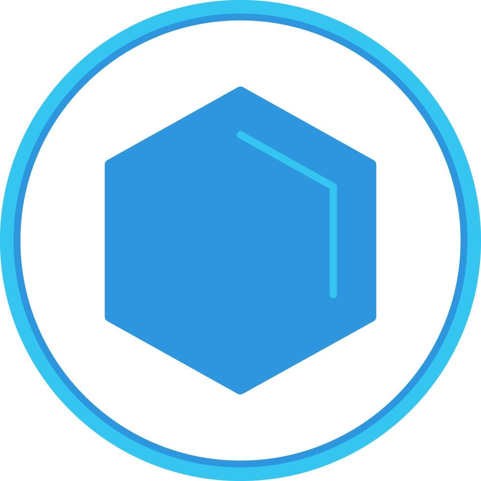 diseño de icono de vector hexagonal