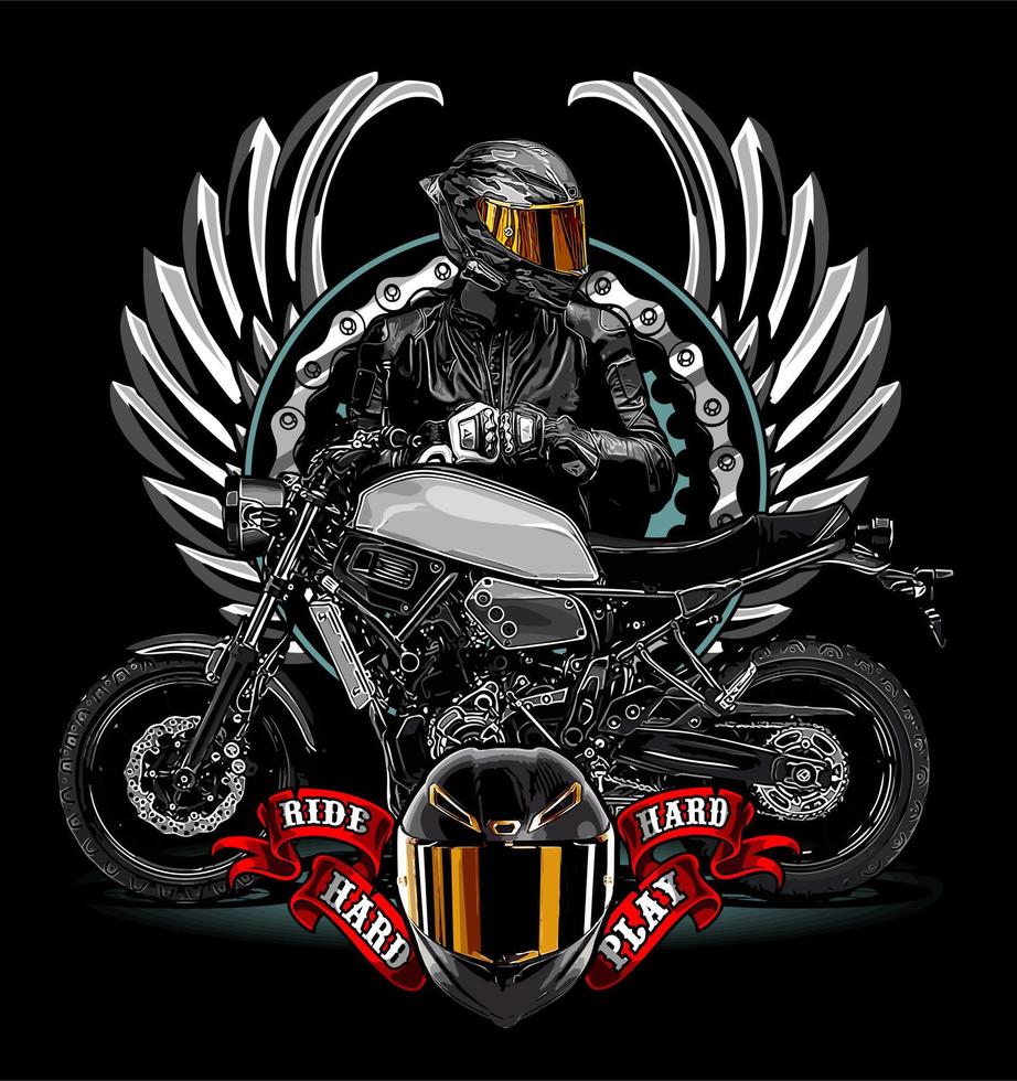 biker vector template