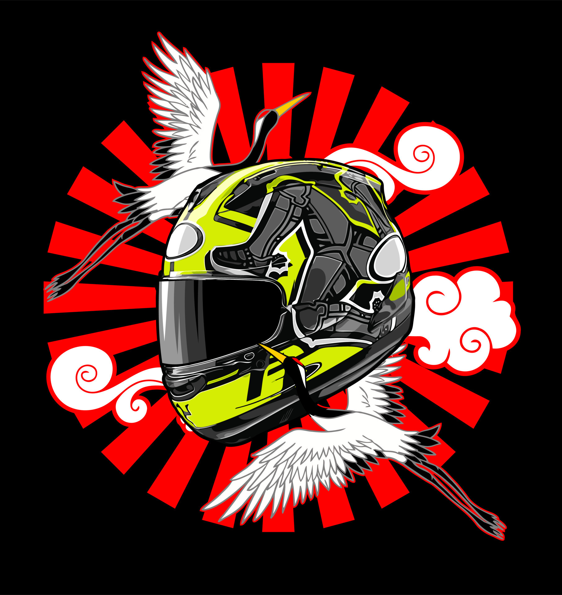 helmet vector template for graphic design 15341951 Vector Art at Vecteezy