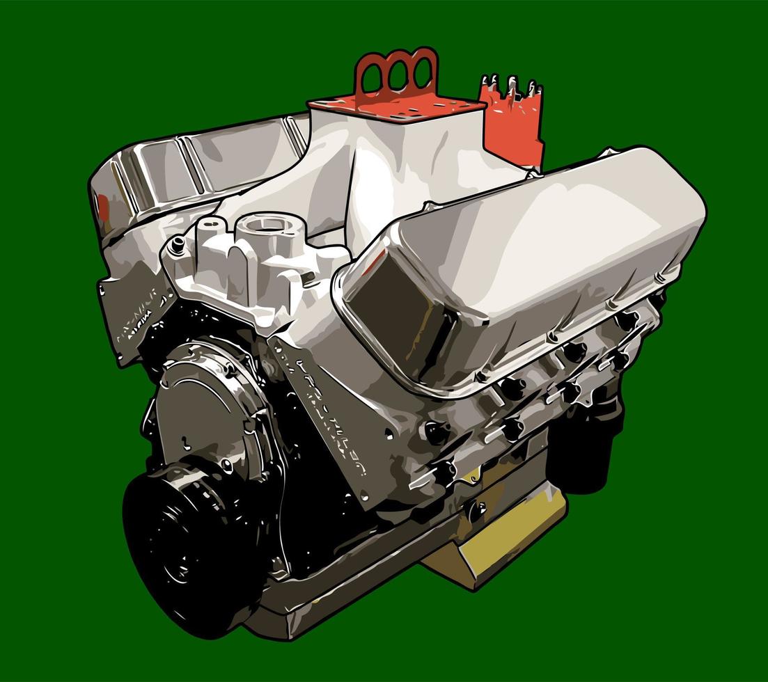 car racing engine vector template