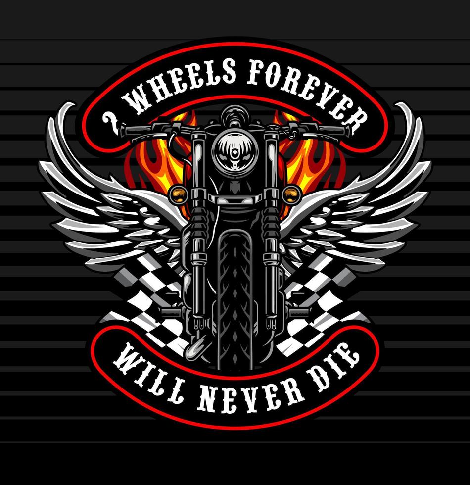 motorbike vector template for t-shirt design