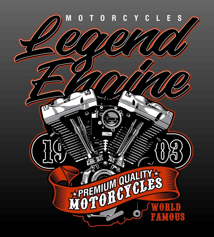v twin engine vector template