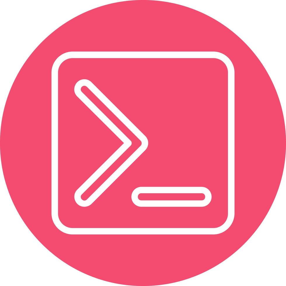 diseño de icono de vector de terminal