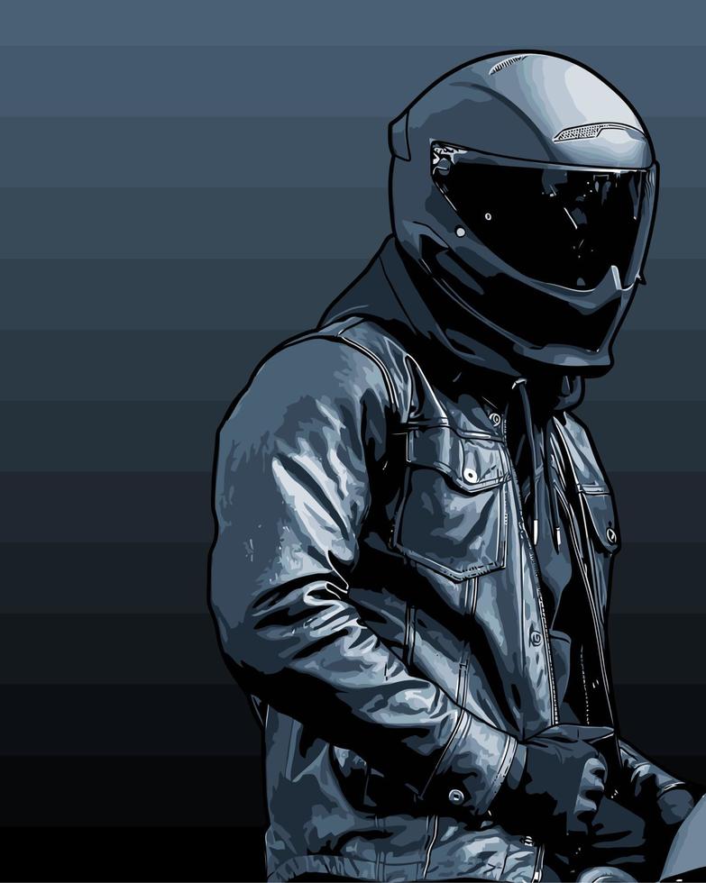 biker vector template