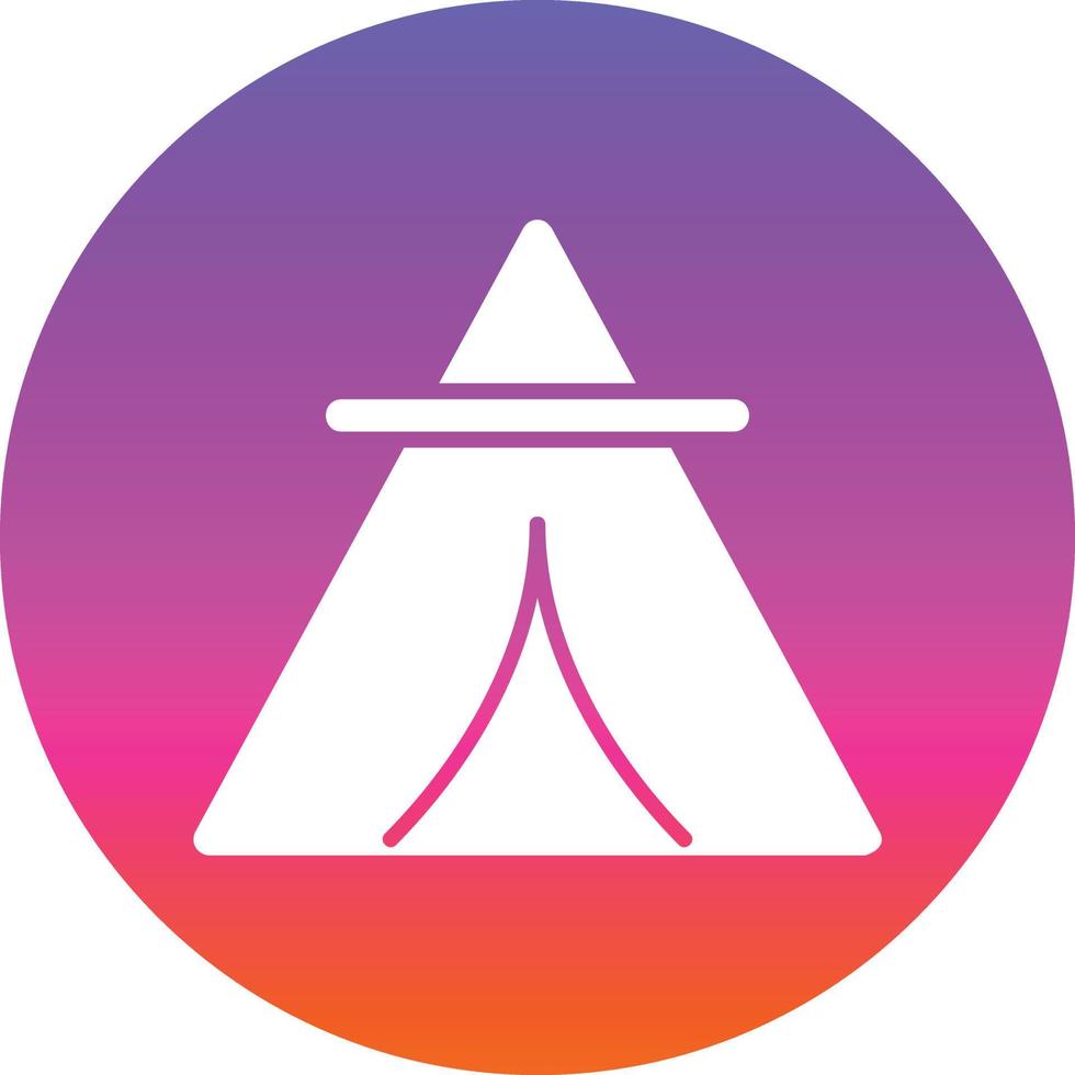 Desert Tipi Vector Icon Design