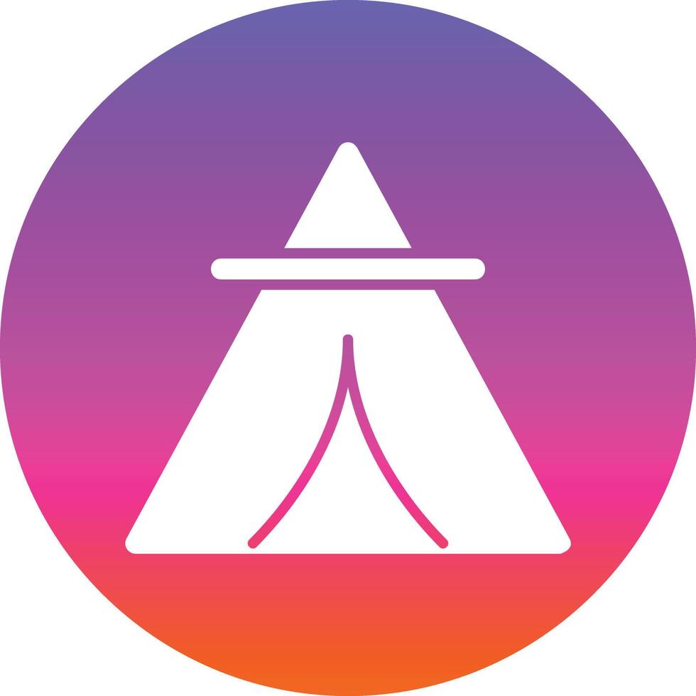 diseño de icono de vector de tipi del desierto