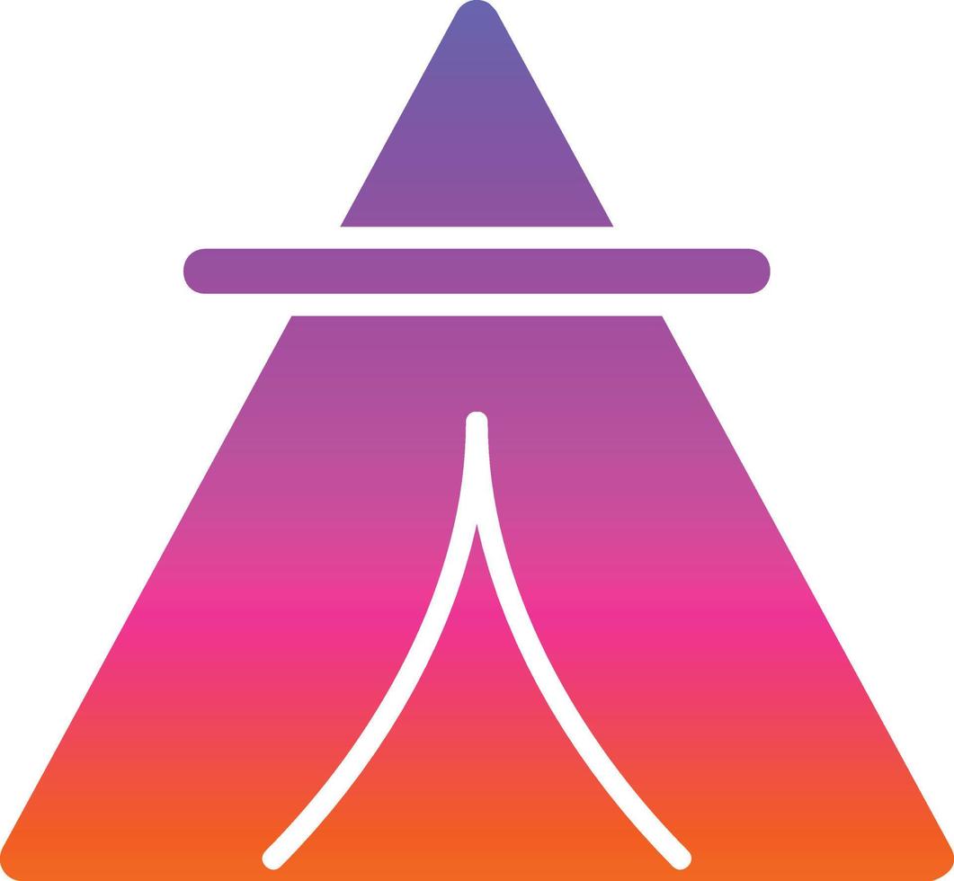 Desert Tipi Vector Icon Design