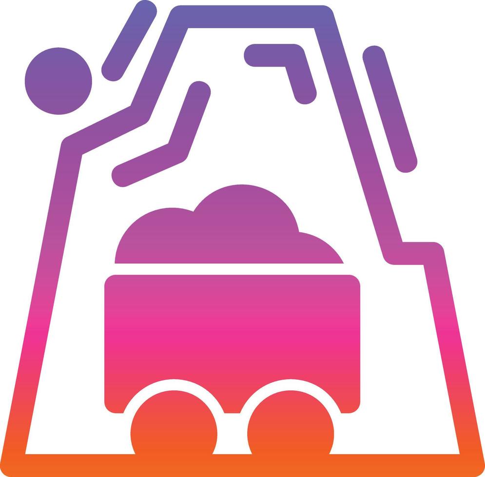 Desert Mine Vector Icon Design