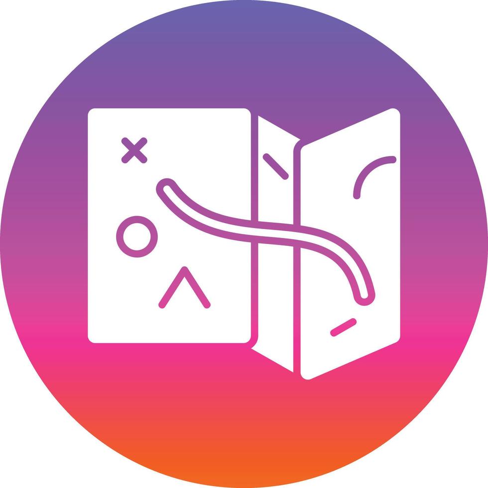 Desert Map Vector Icon Design