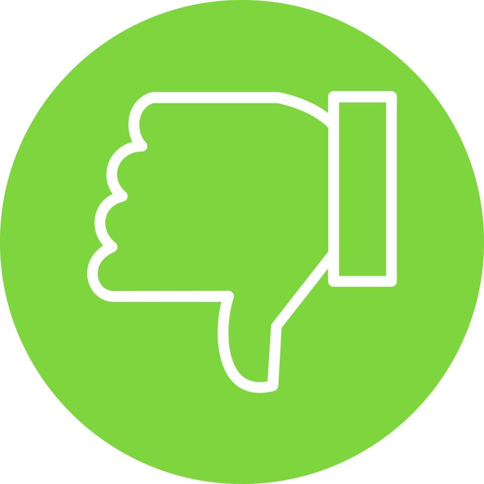 Thumbs Down Vector Icon Design