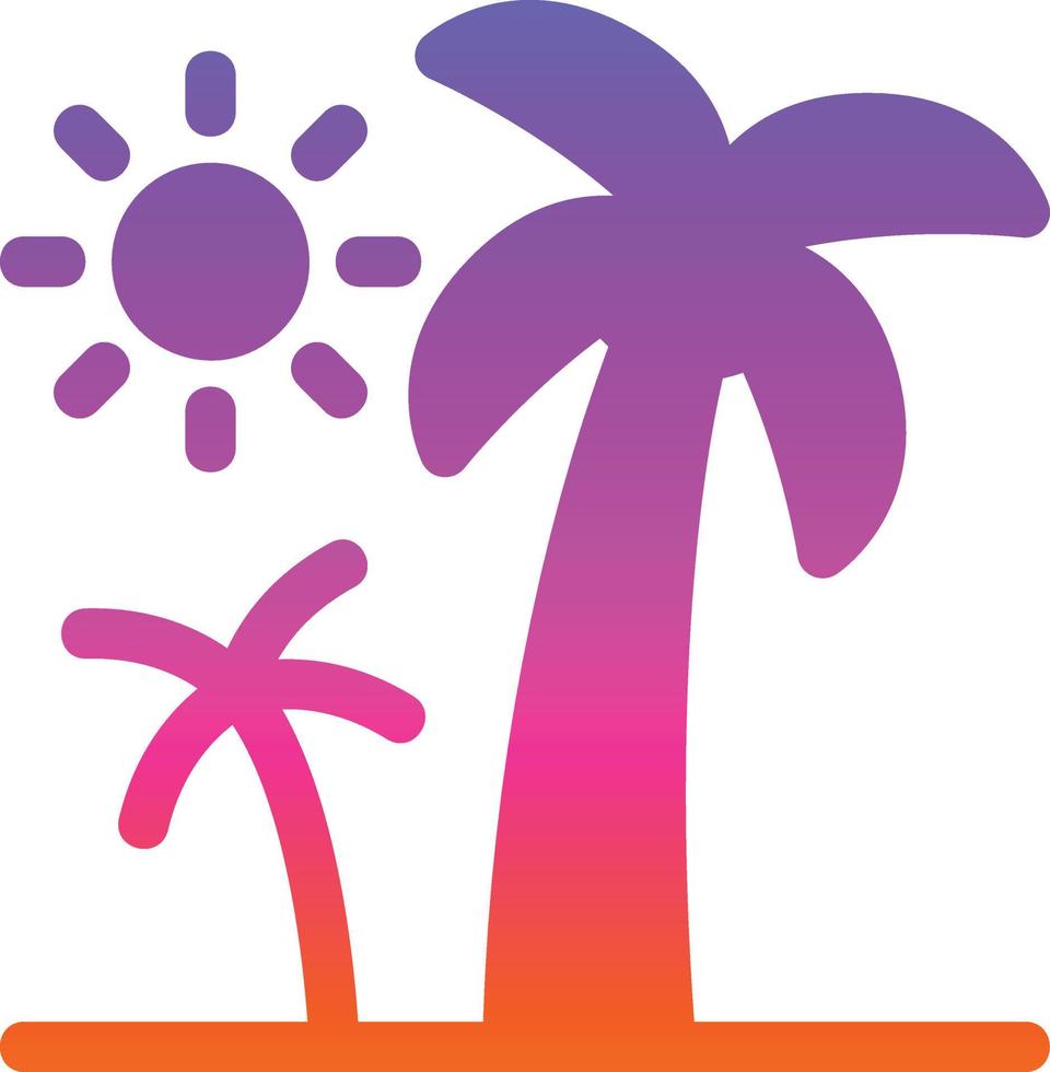 diseño de icono de vector de palmeras