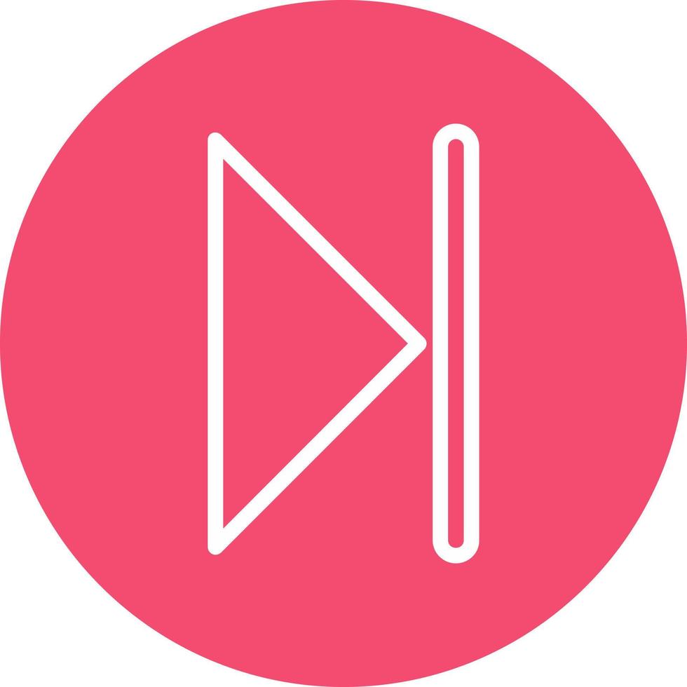 Skip Vector Icon Design