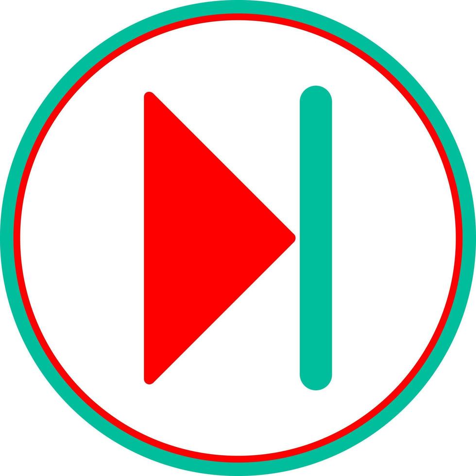 Skip Vector Icon Design