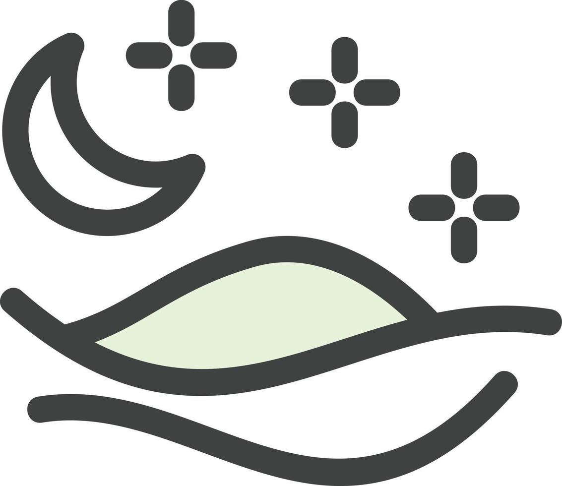 Desert Night Vector Icon Design