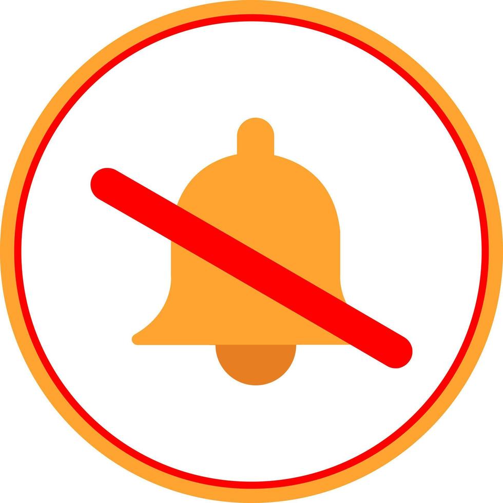 Bell Off Vector Icon Design