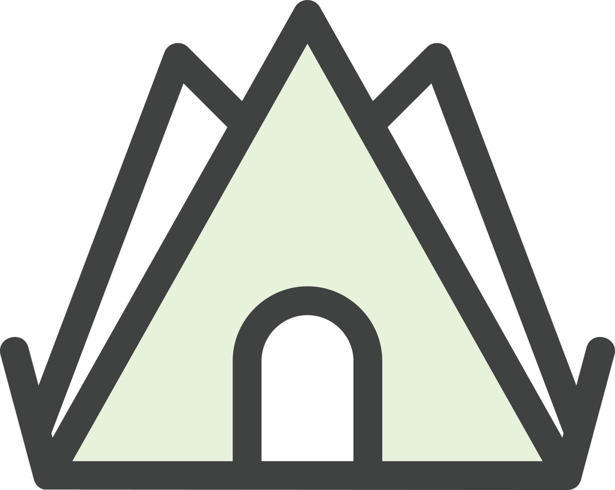 Desert Camp Vector Icon Design