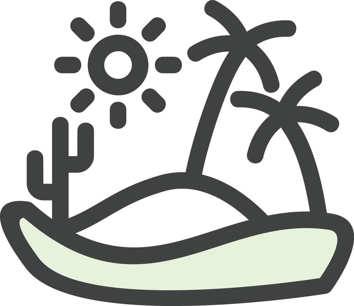 Desert Reort Vector Icon Design