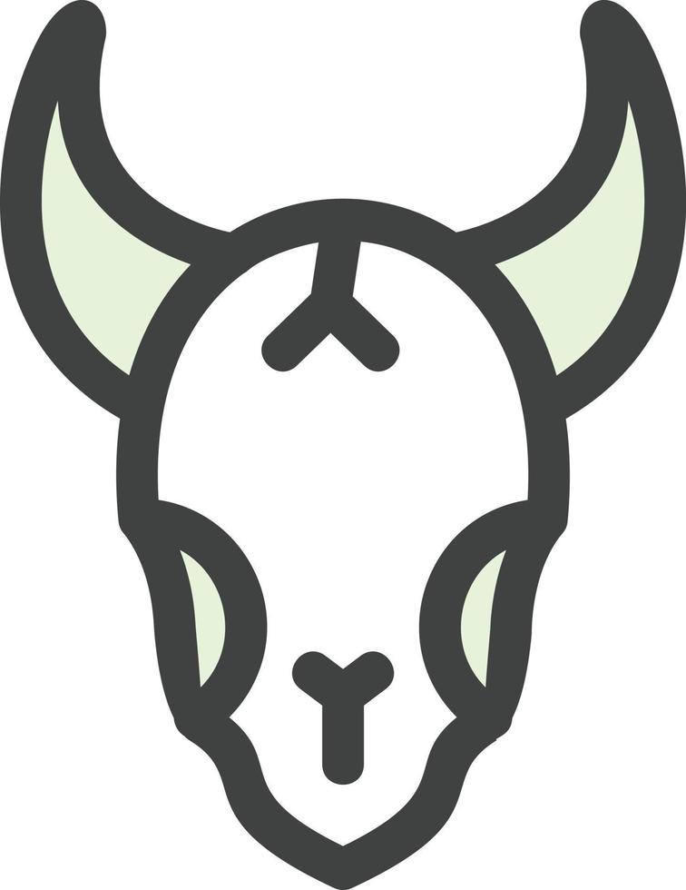 Bull Skull Vector Icon Design