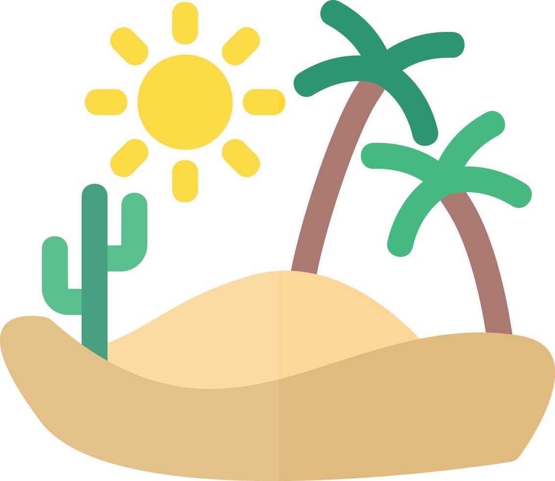 Desert Reort Vector Icon Design