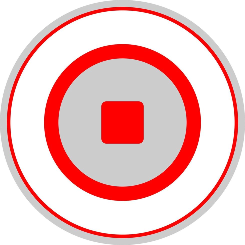 Stop Vector Icon Design