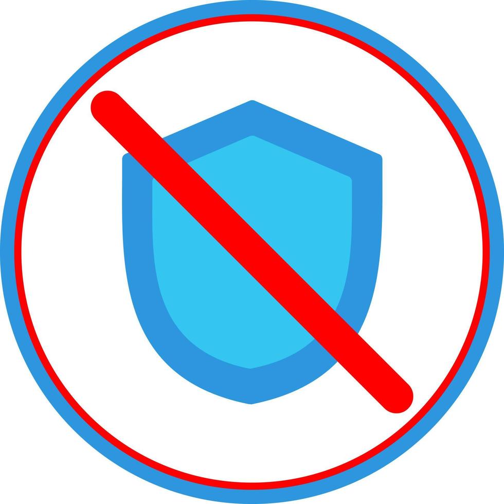 Shield Off Vector Icon Design