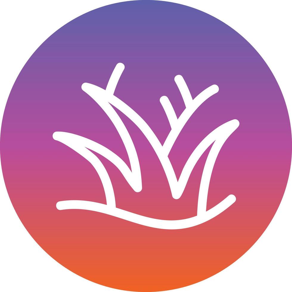 Desert Grass Vector Icon Design
