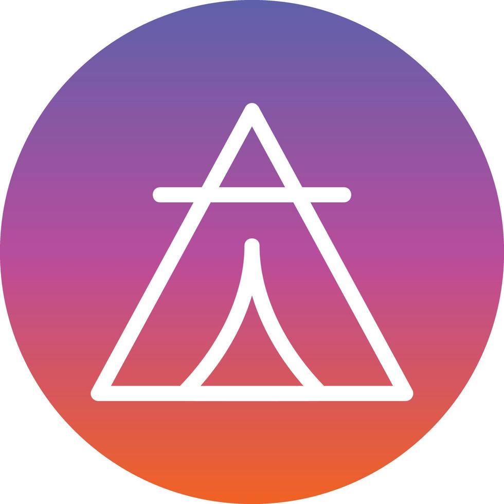 Desert Tipi Vector Icon Design