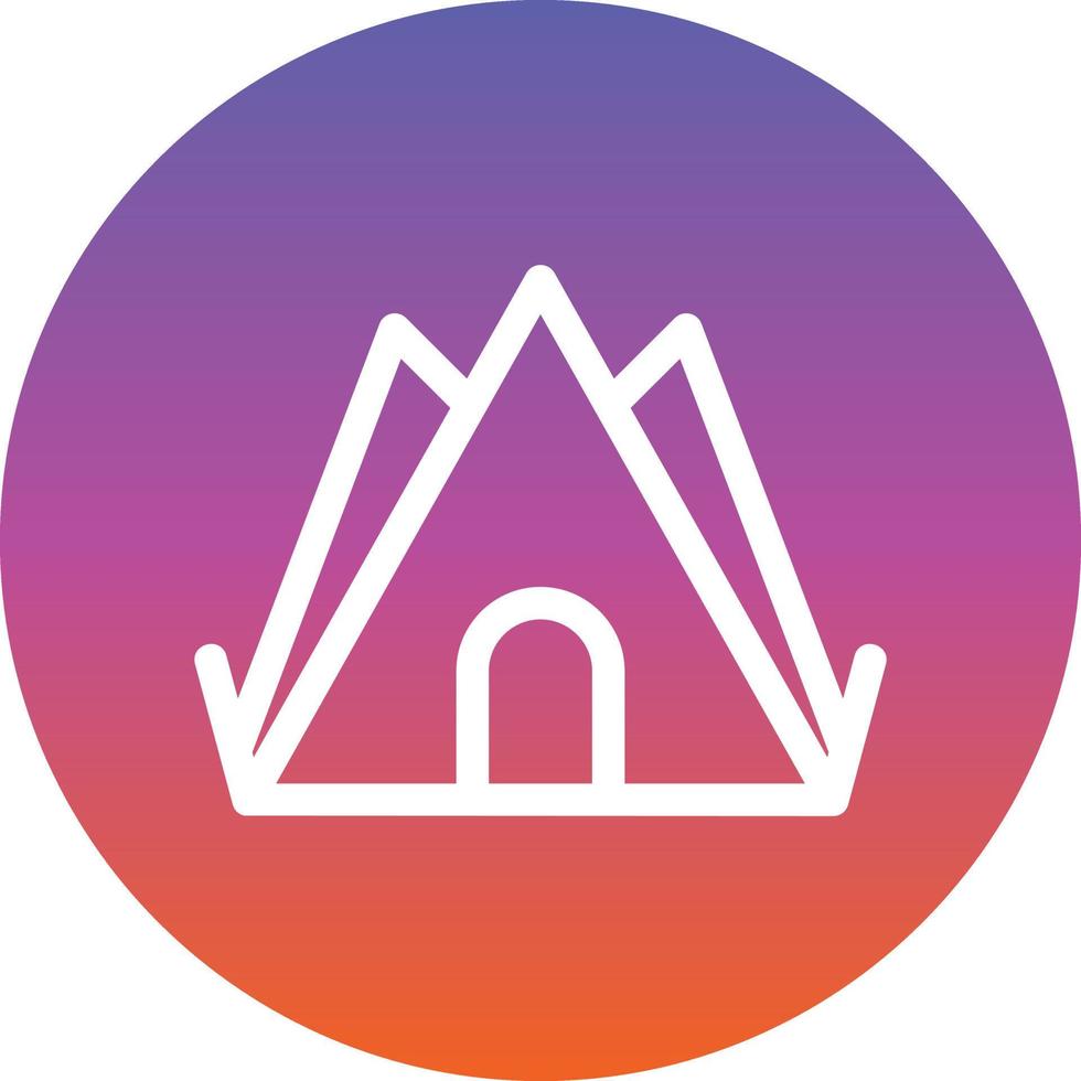 Desert Camp Vector Icon Design