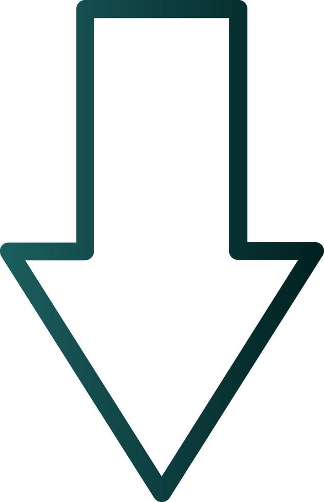 Down Vector Icon Design