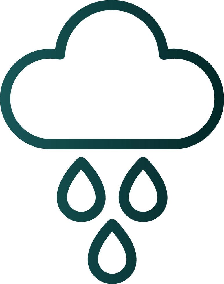 diseño de icono de vector de lluvia