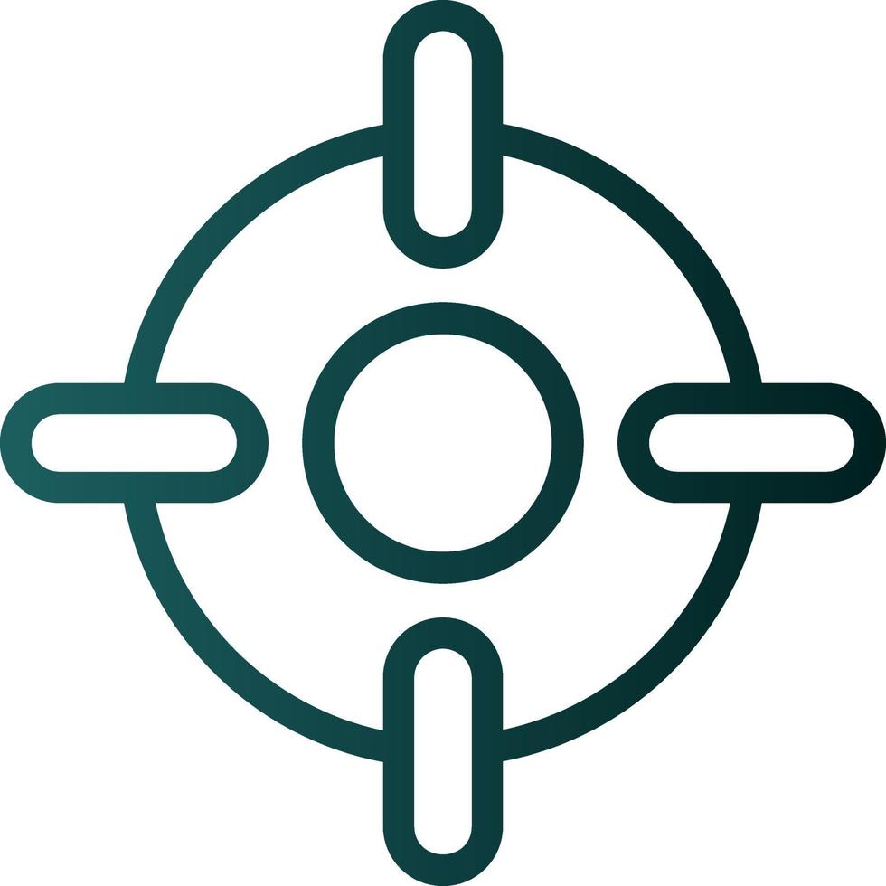 Crosshair Vector Icon Design