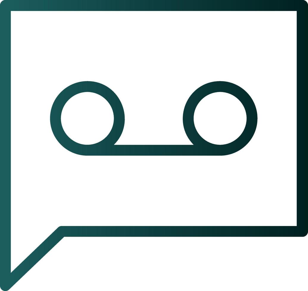 Voicemail Vector Icon Design