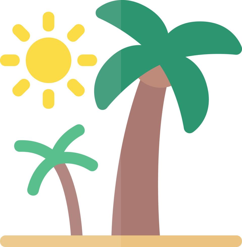 Palm Trees Vector Icon Design