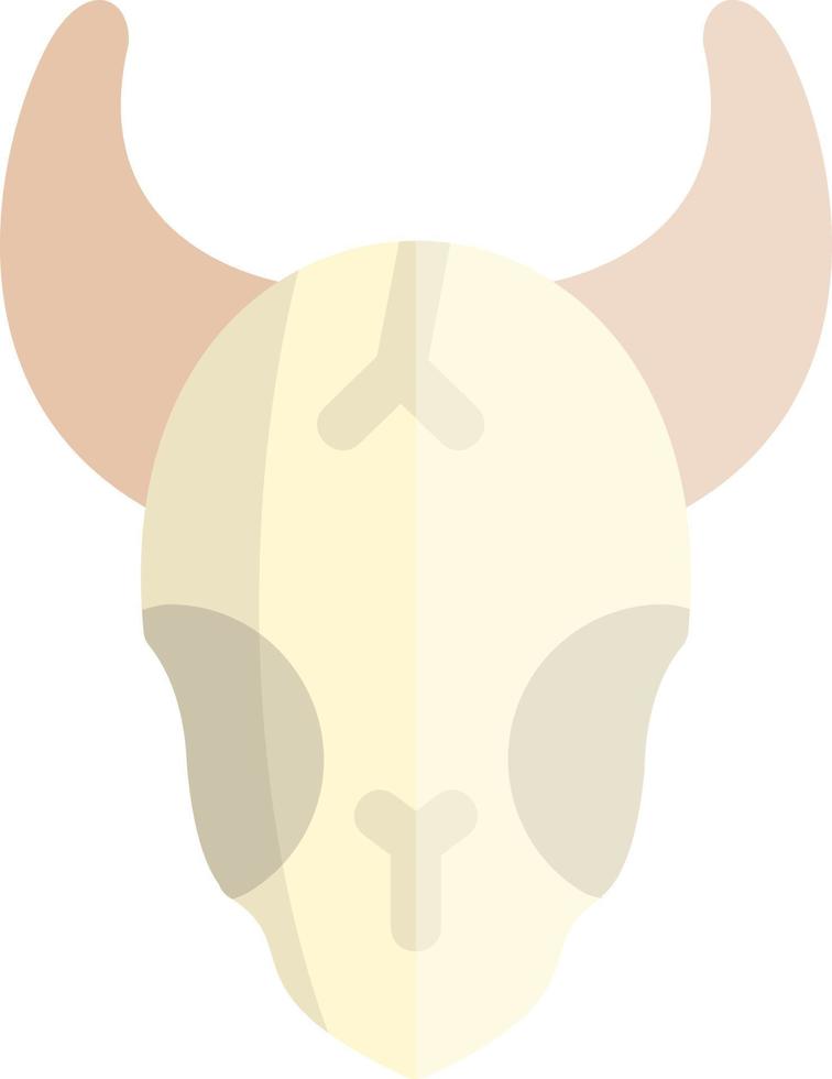 diseño de icono de vector de cráneo de toro