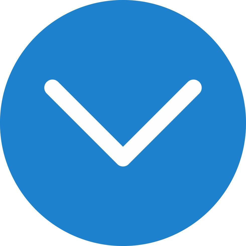 Down Vector Icon Design