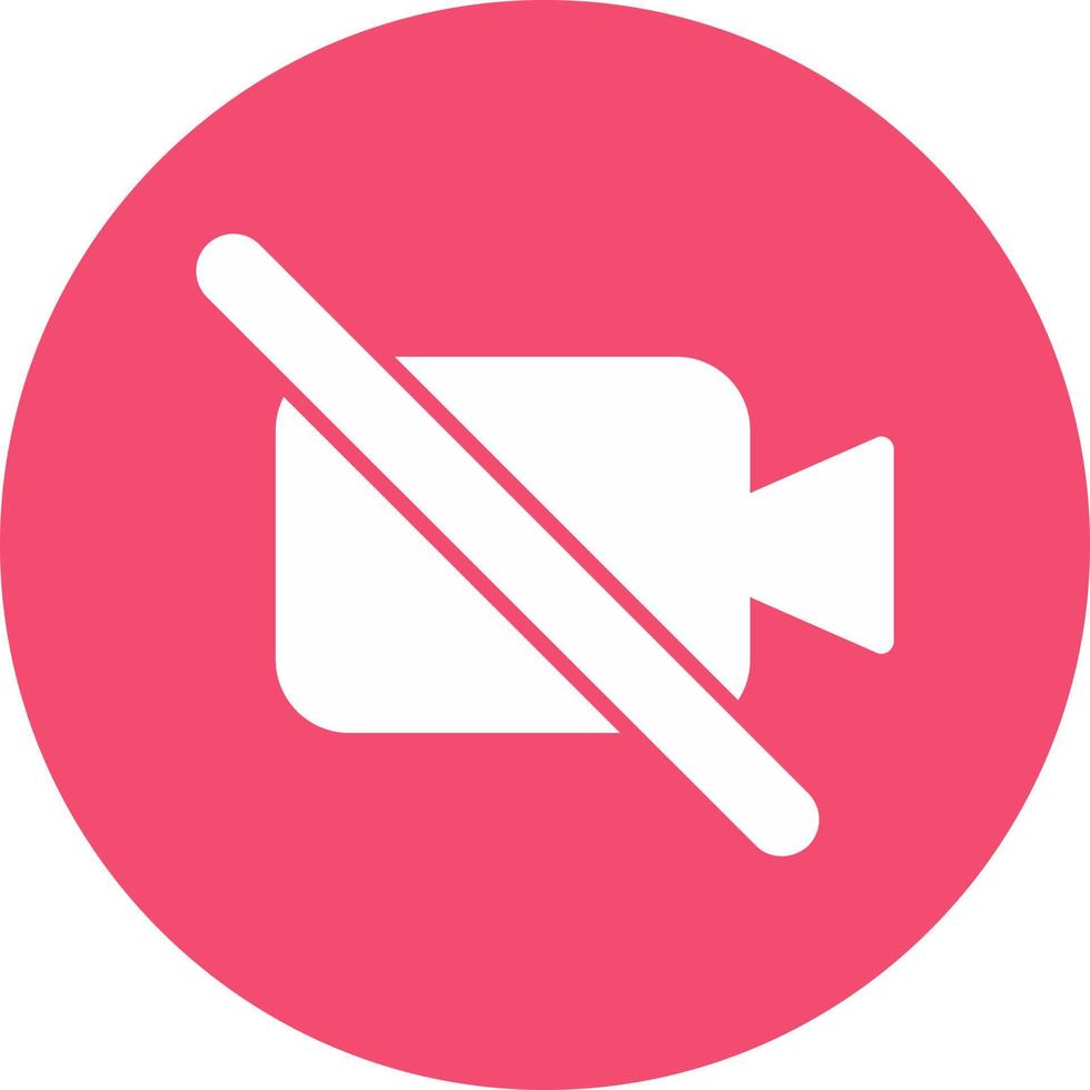 Video Off Vector Icon Design