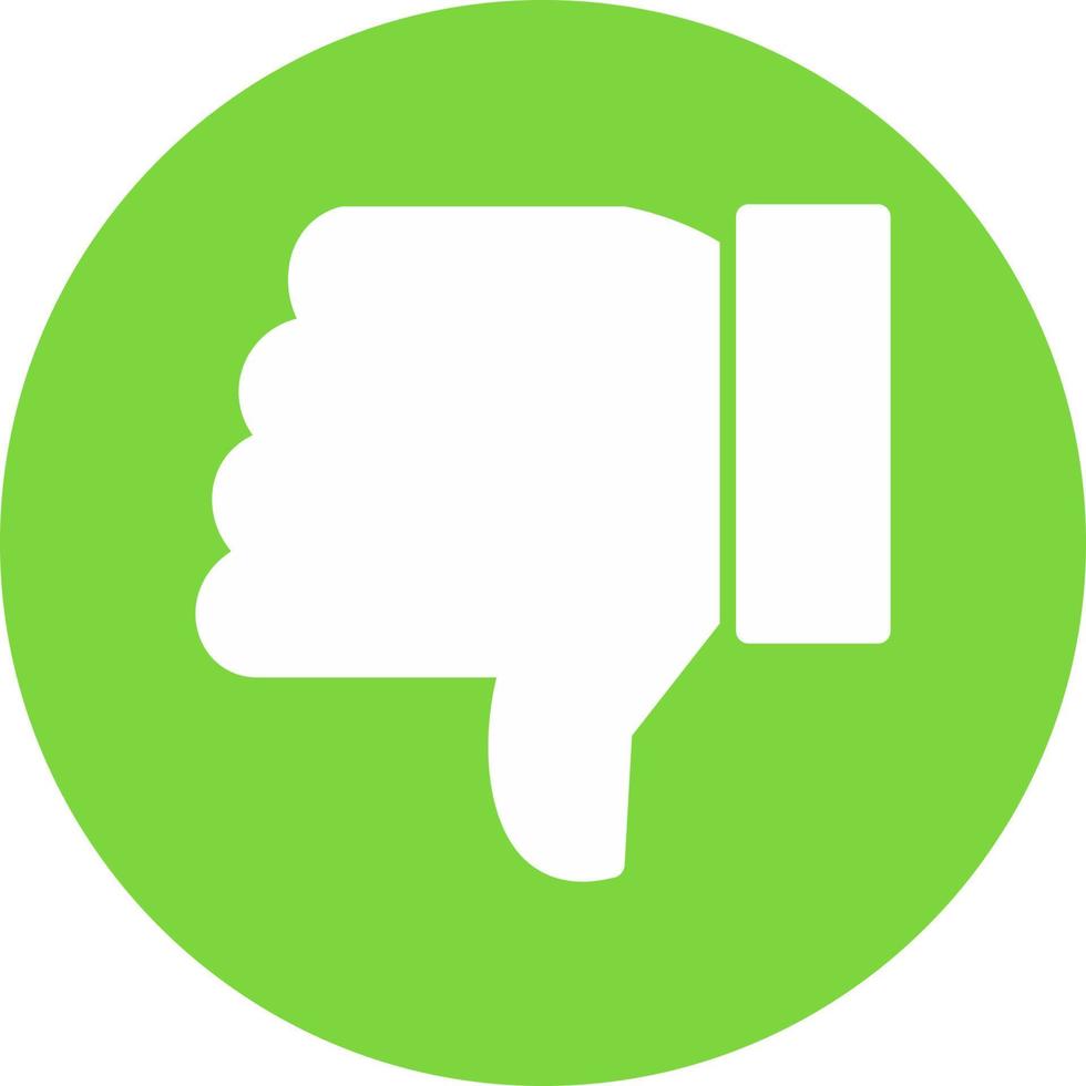 Thumbs Down Vector Icon Design