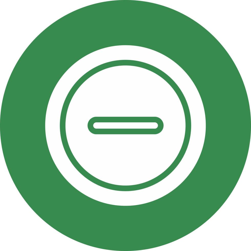 Minus Vector Icon Design