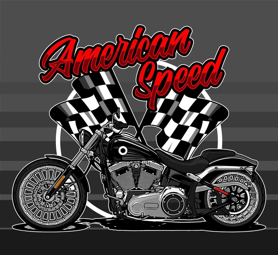 motorbike vector template for t-shirt design