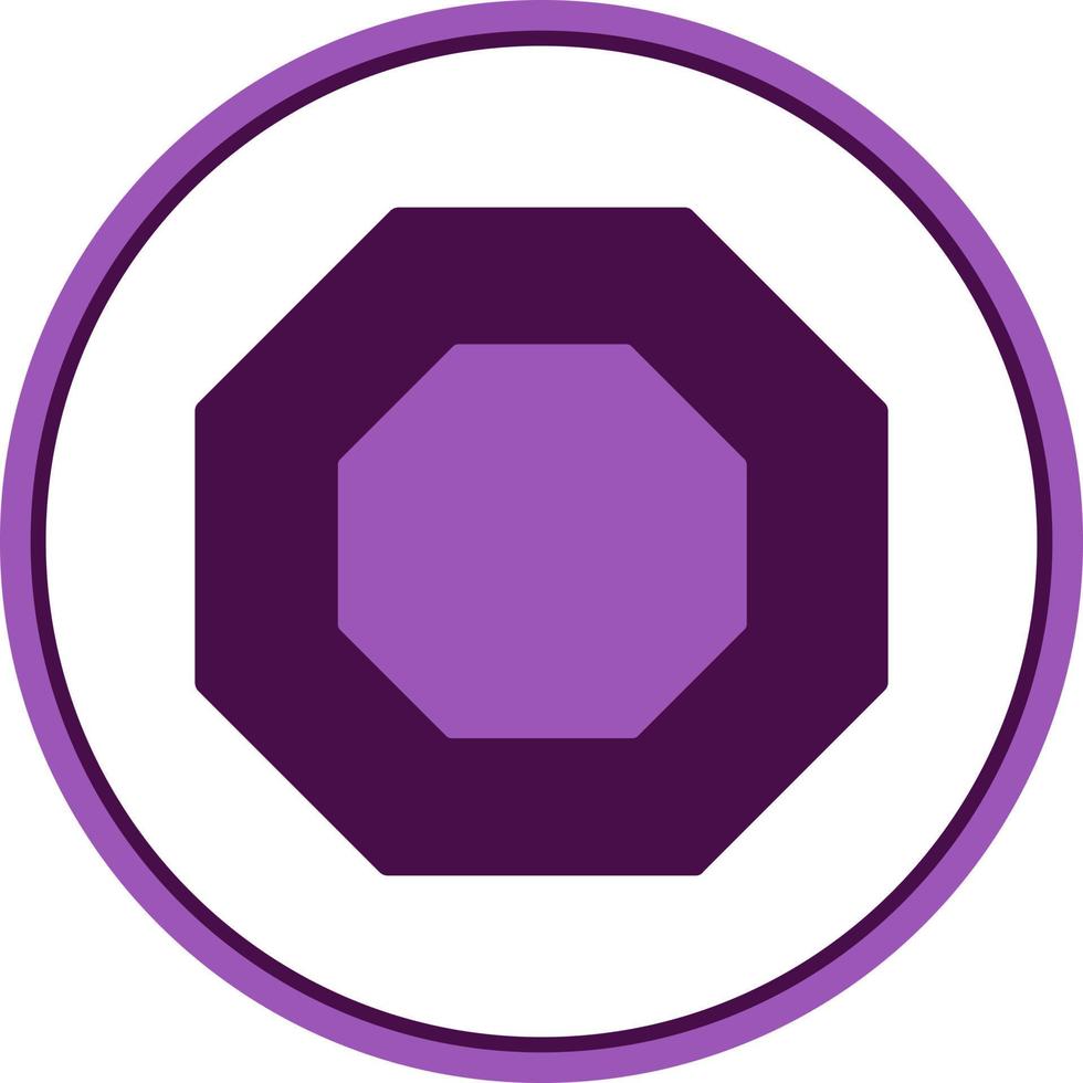 Octagon Vector Icon Design