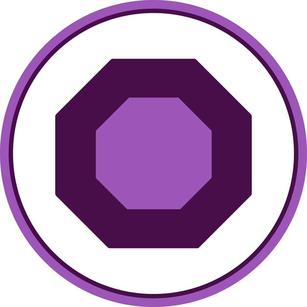 Octagon Vector Icon Design