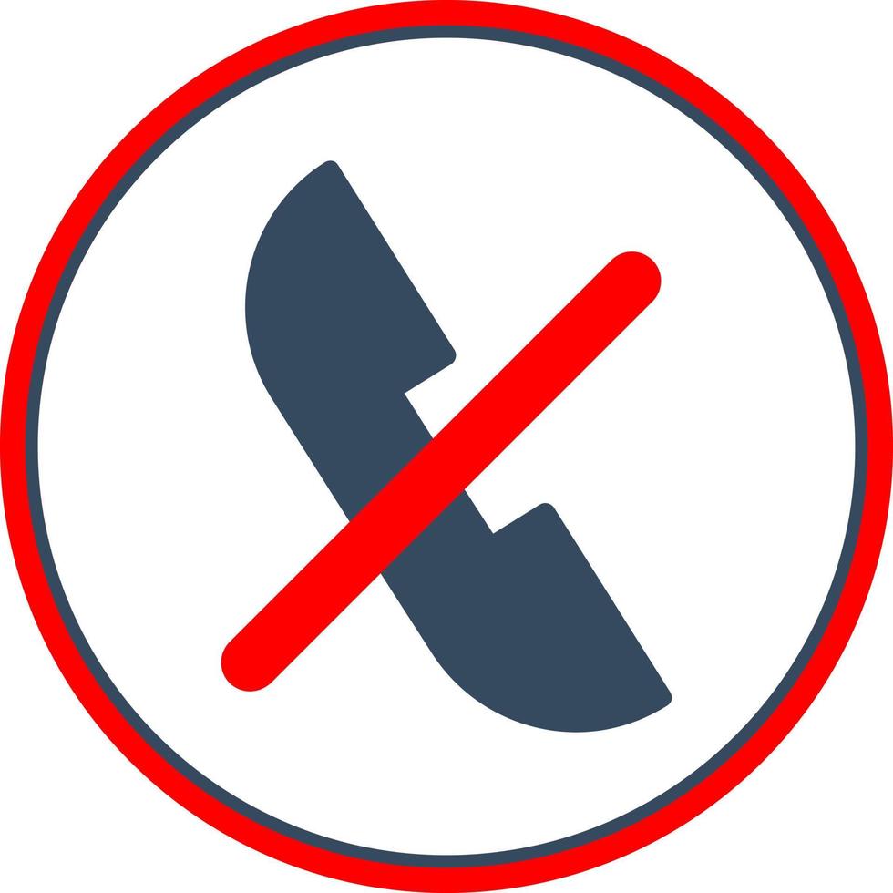 Call off Vector Icon Design