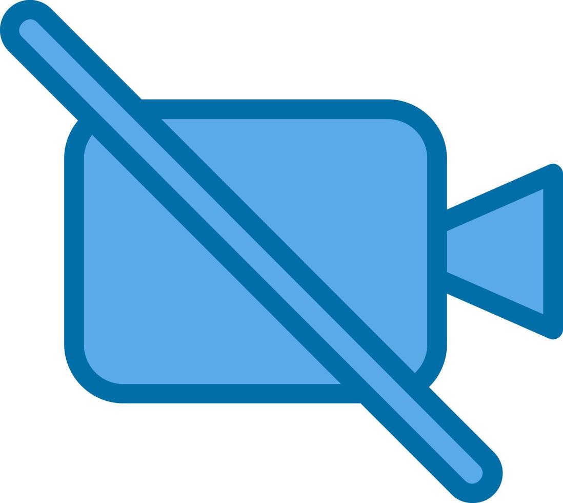 Video Off Vector Icon Design