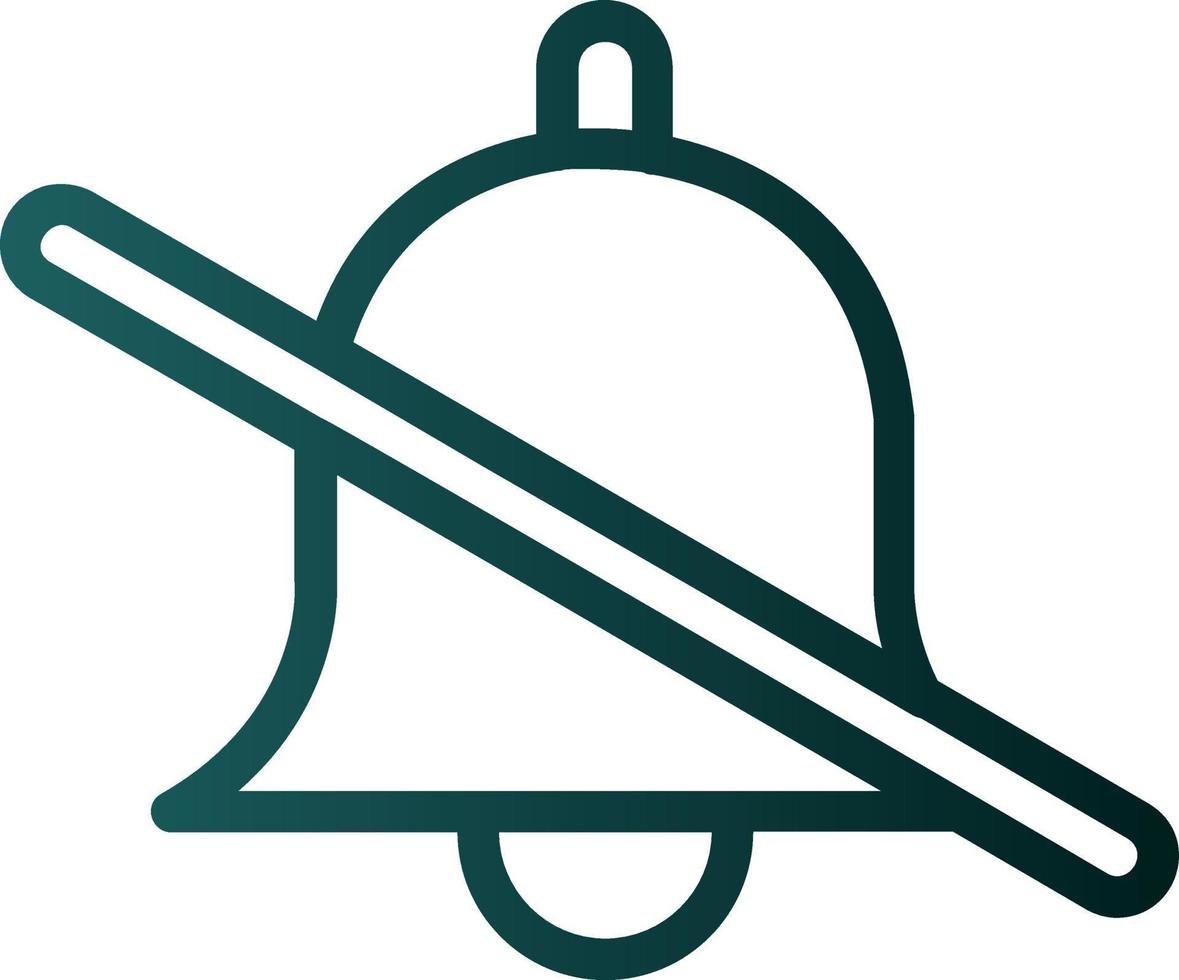 Bell Off Vector Icon Design