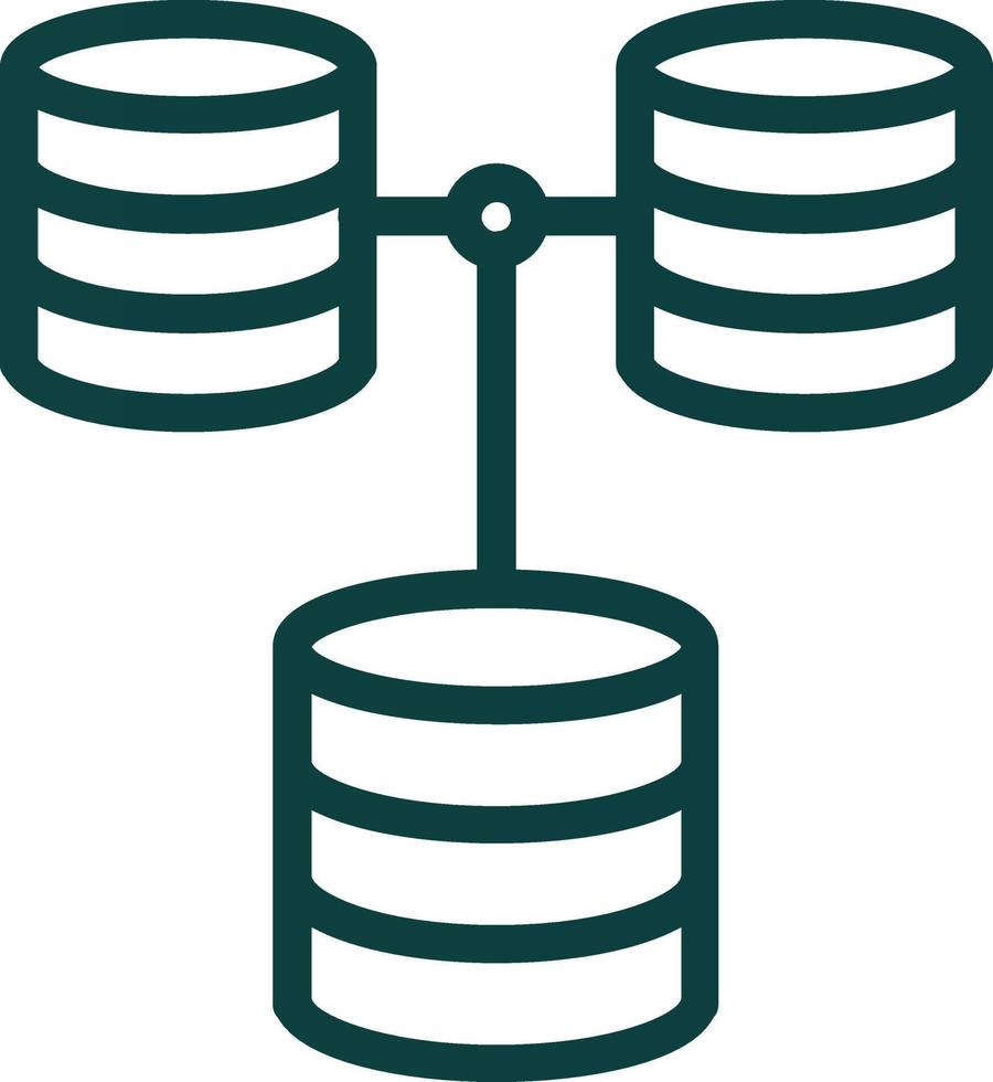 diseño de icono de vector de base de datos