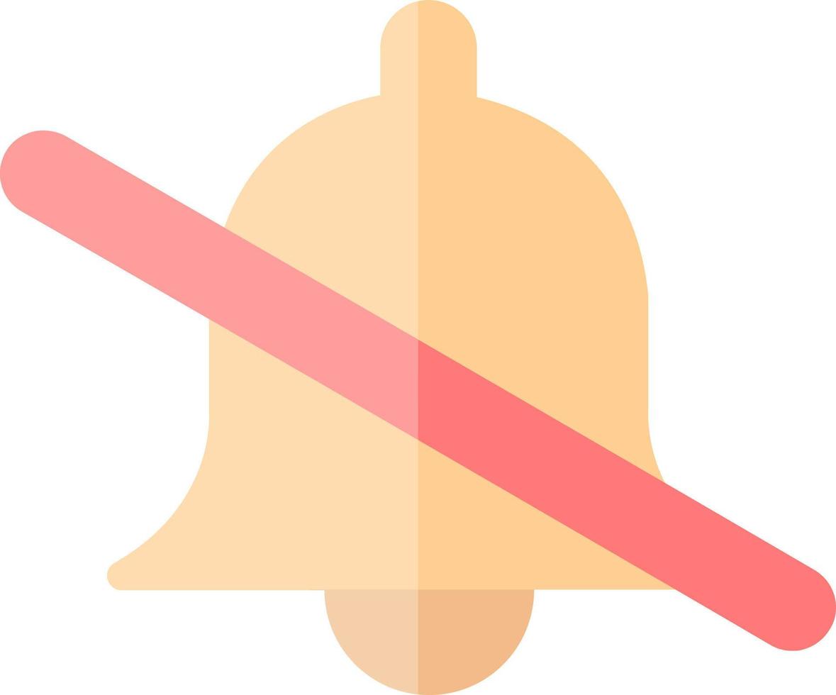 Bell Off Vector Icon Design